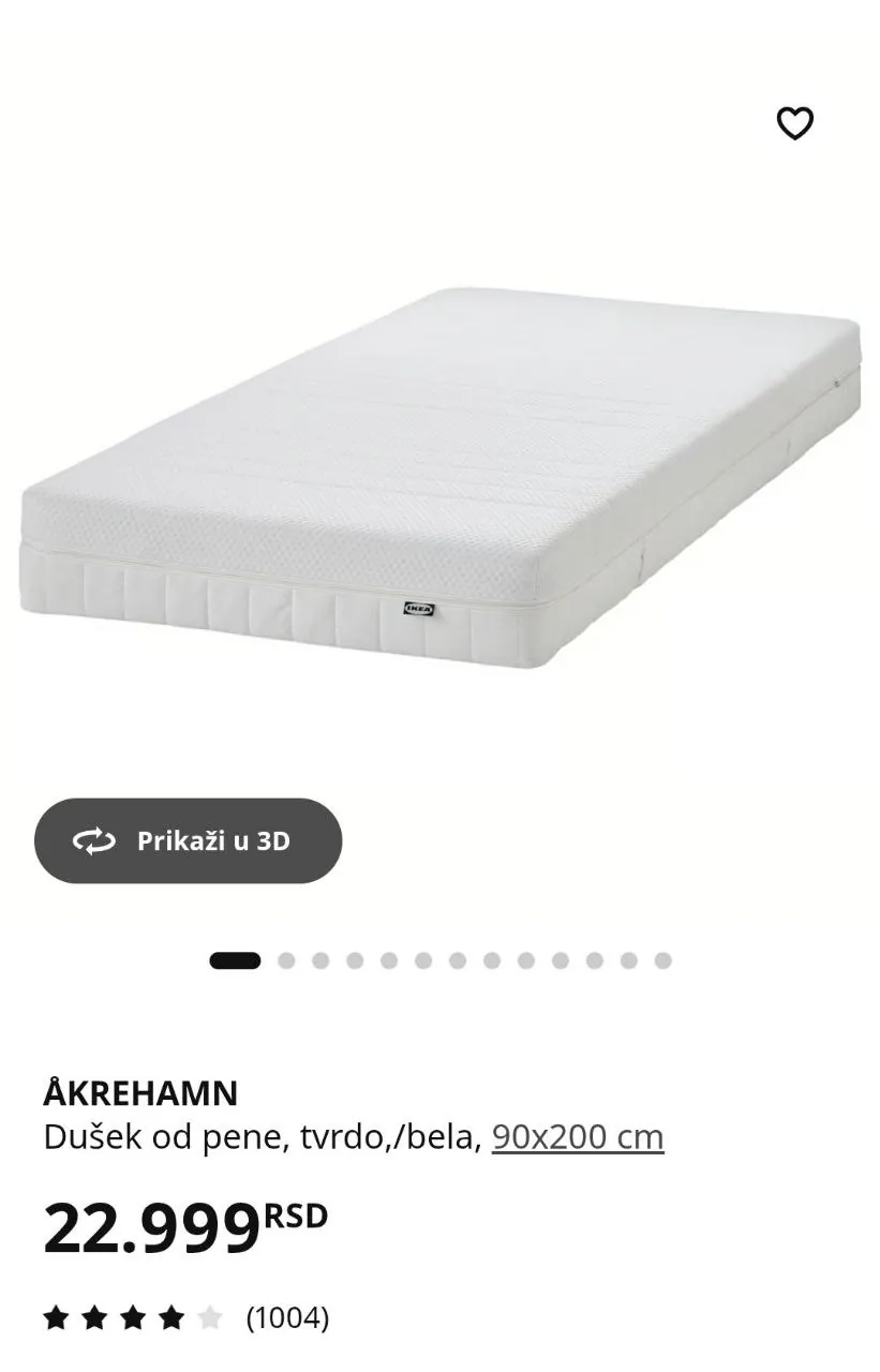 Кровать IKEA 200x90 с ящиками и матрасом 3
