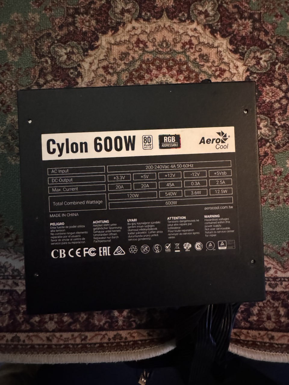 Блок Питания Aerocool Cyclone 600w 1