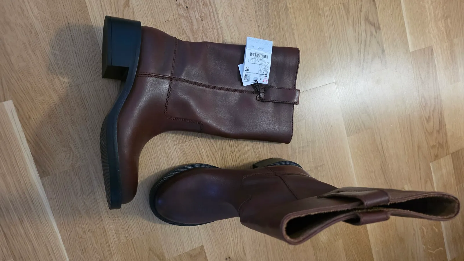 Кожаные туфли Zara размер 36-37 1