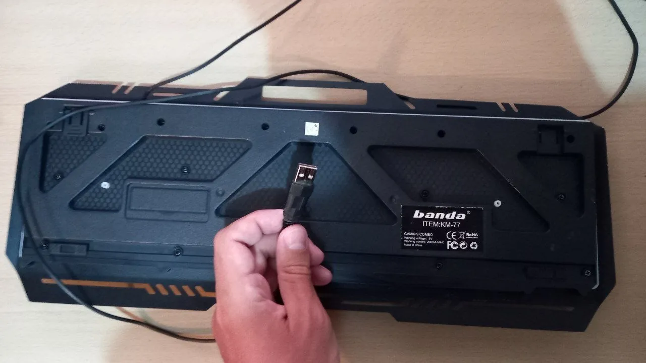 Клавиатура USB проводная без подсветки 2