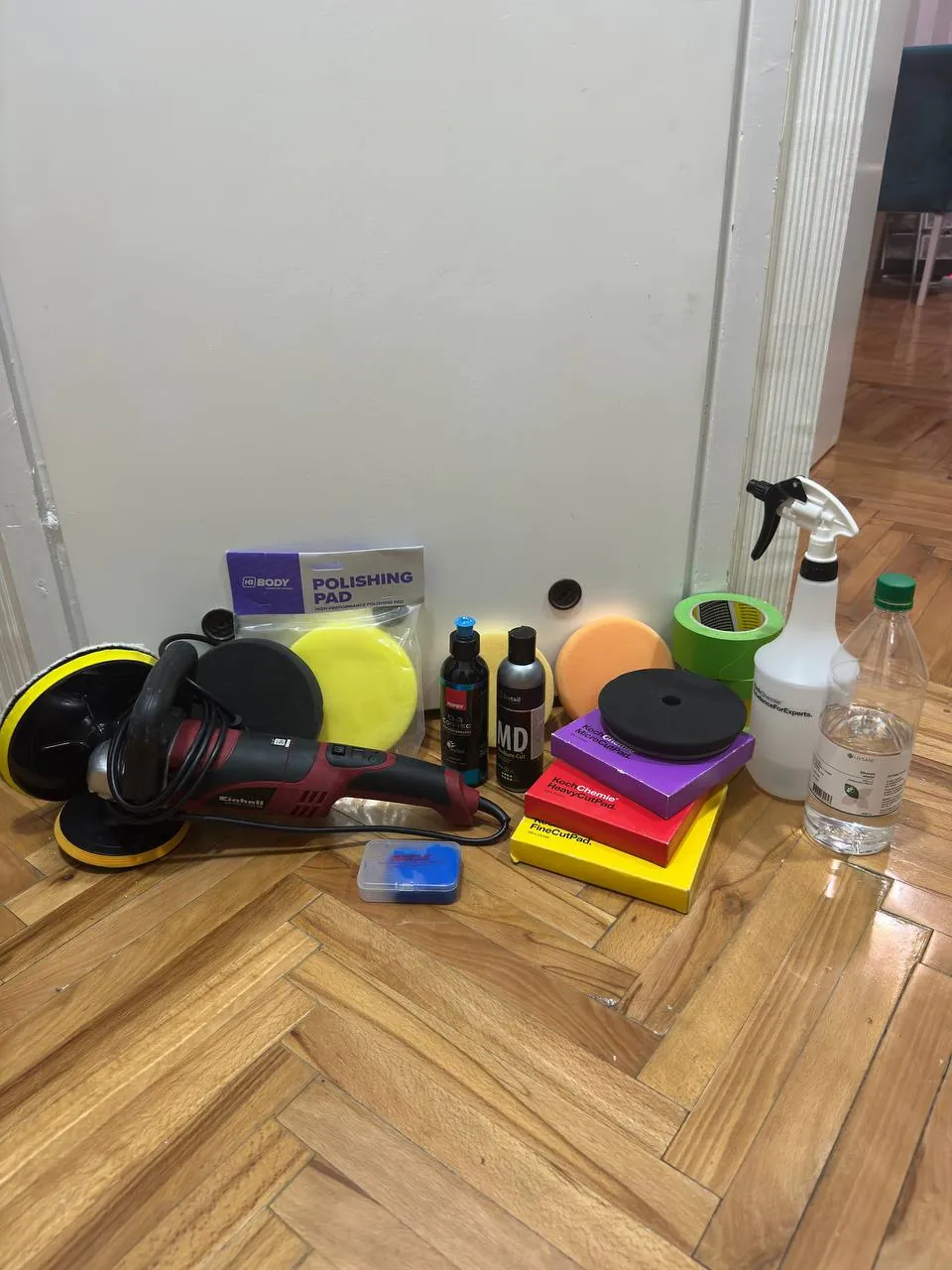 Комплект для полировки авто Einhell Rupes 1
