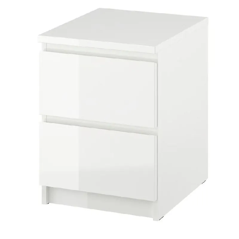 Прикроватные тумбочки IKEA MALM 2 штуки белые 2