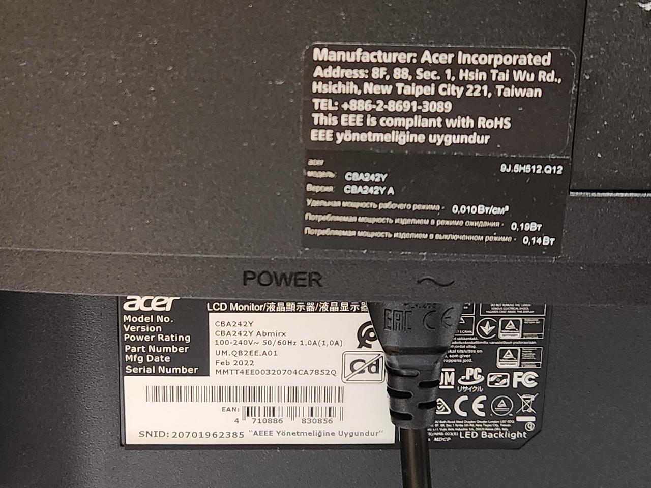 Монитор Acer CBA242Y 3