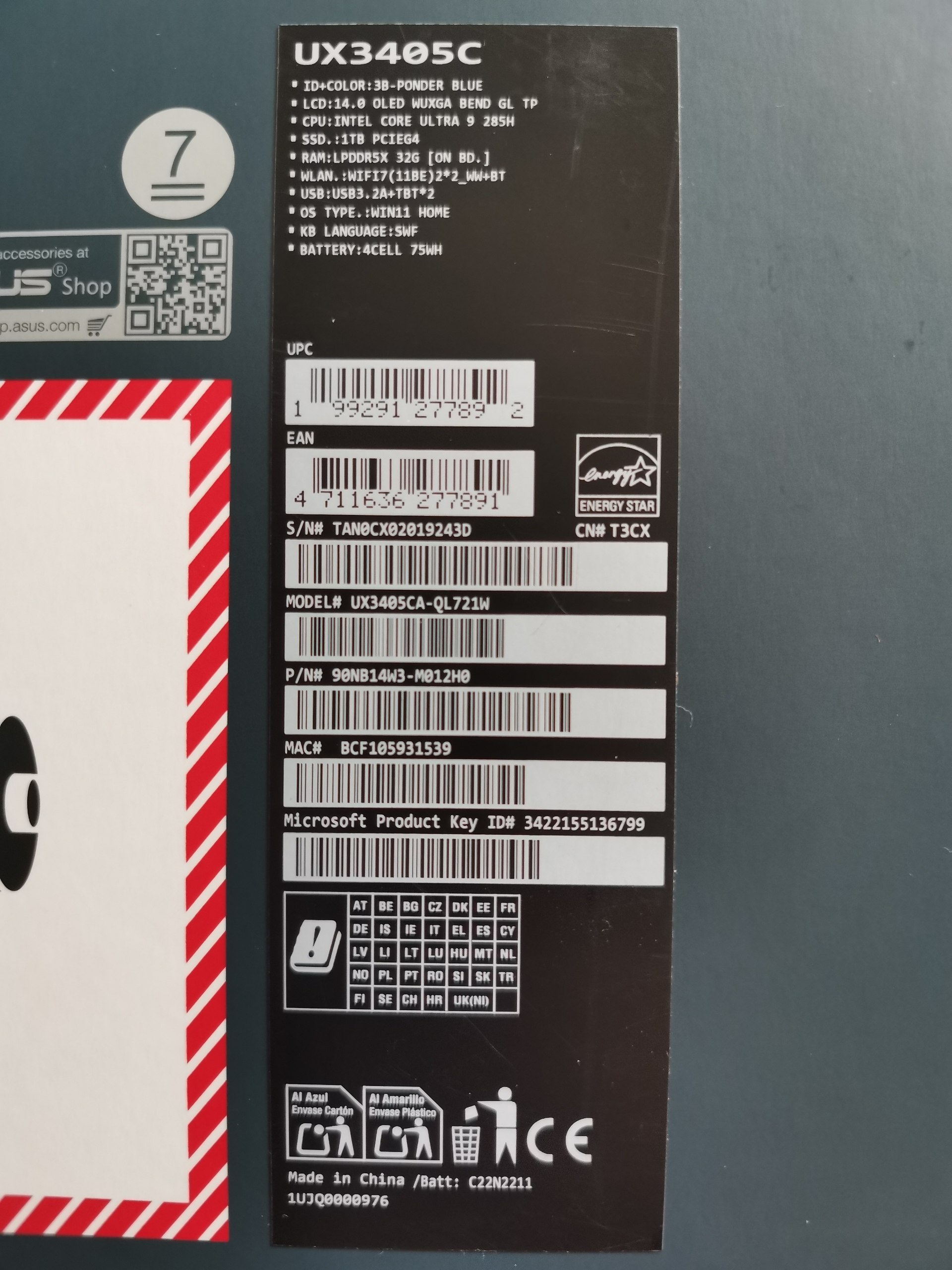 Ноутбук ASUS Zenbook 14 OLED 2