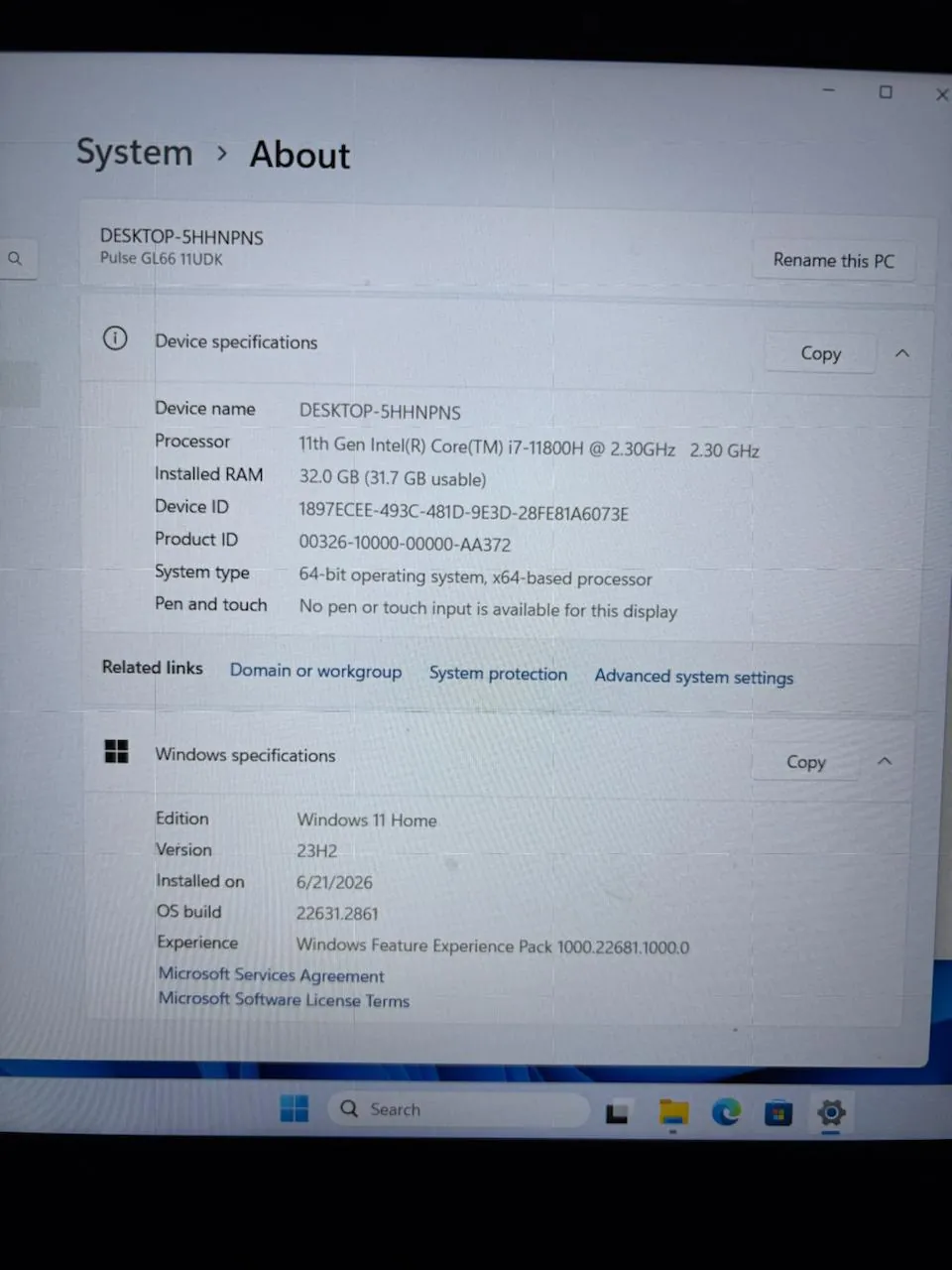 Игровой ноутбук MSI Pulse GL66 i7 32GB RTX 3050 Ti 2TB 2