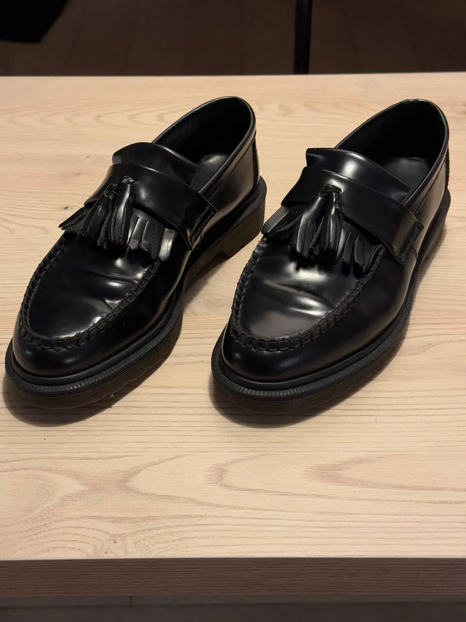 Лоферы Dr. Martens кожаные черные 1