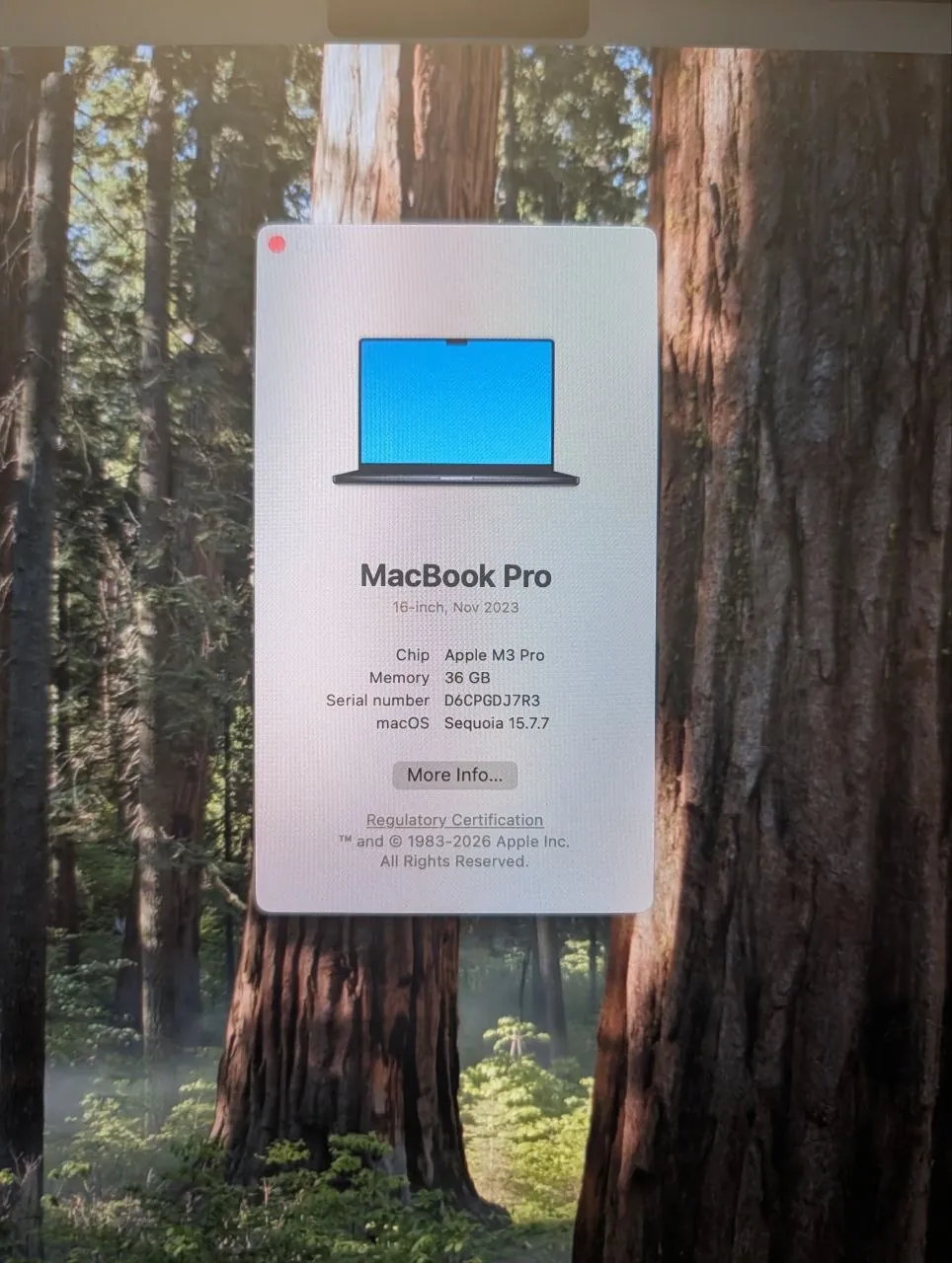 MacBook Pro 16 M3 Pro 36GB 512GB Белград 4