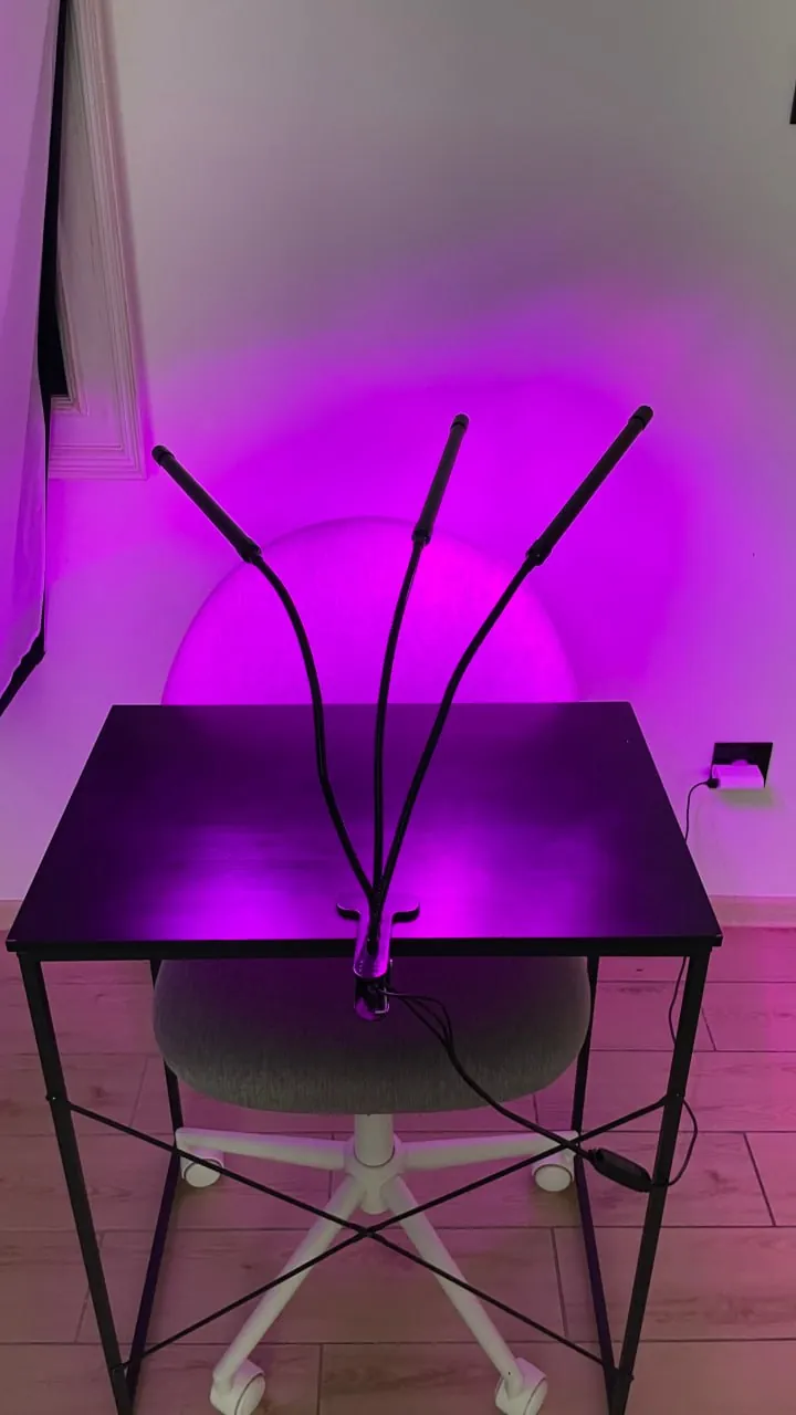 Фитолампа для растений три LED на прищепке 2
