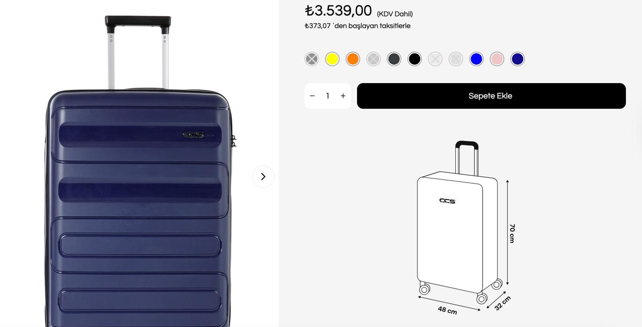 Продам чемодан полипропиленовый 3