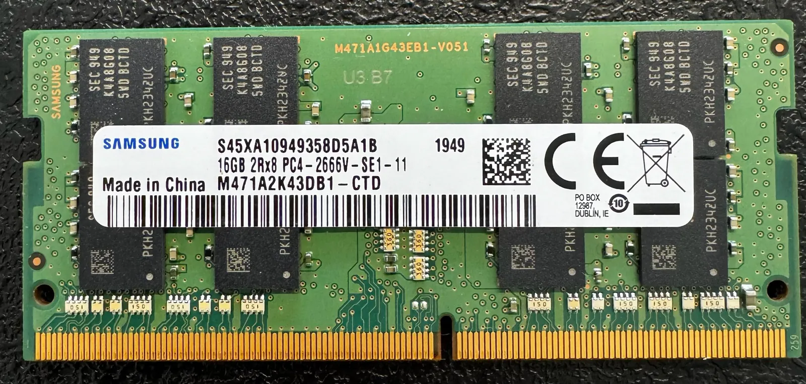 Оперативная память Samsung 16 ГБ DDR4 1