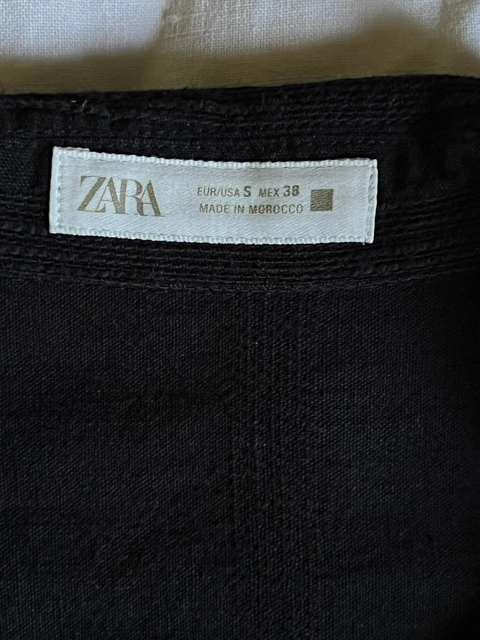 Мужская рубашка ZARA хлопок лён 2