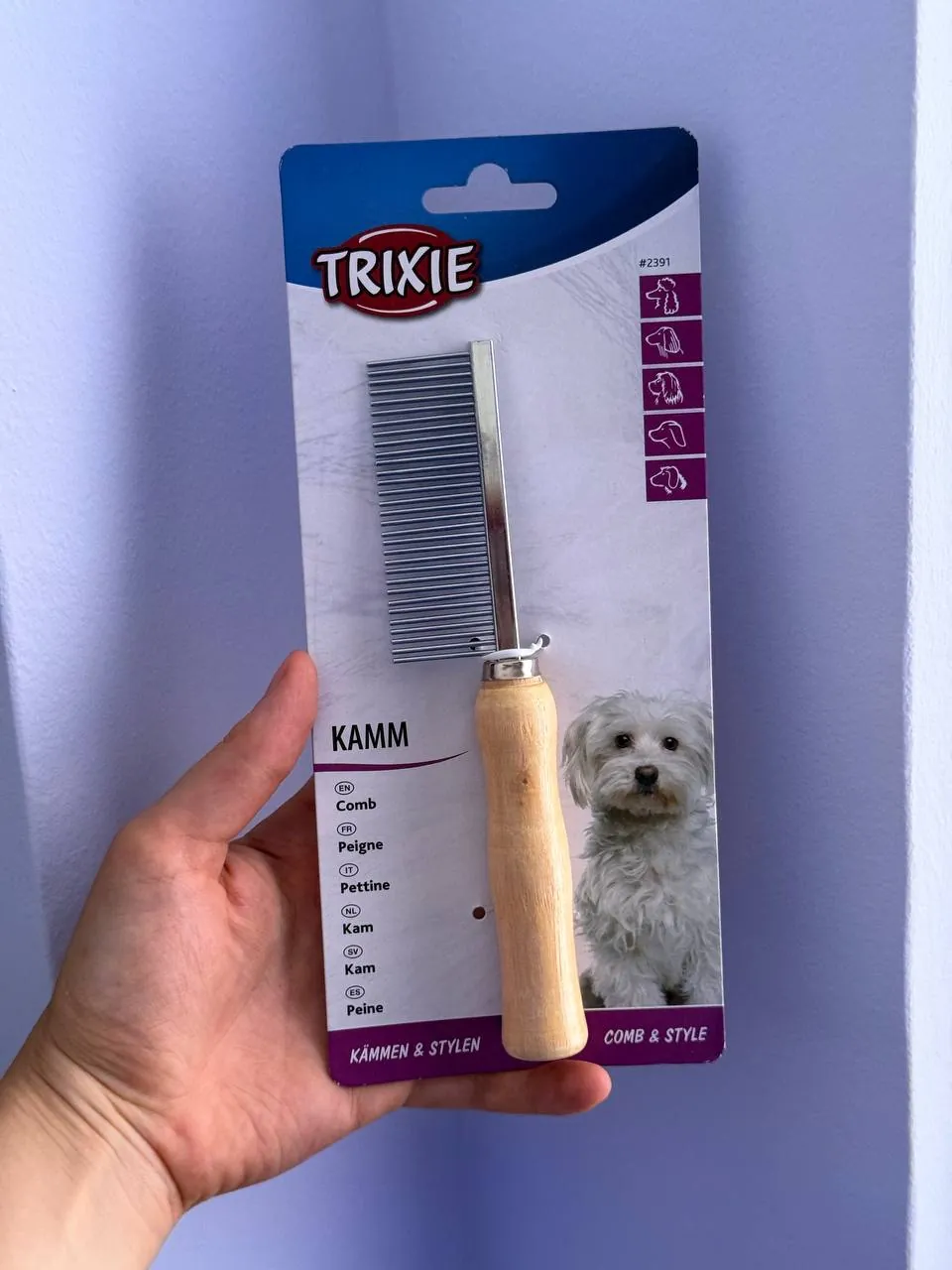 Расческа-гребень TRIXIE для кошек и собак 1