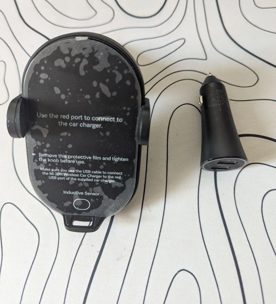 Зарядка Xiaomi беспроводная авто 20W 1