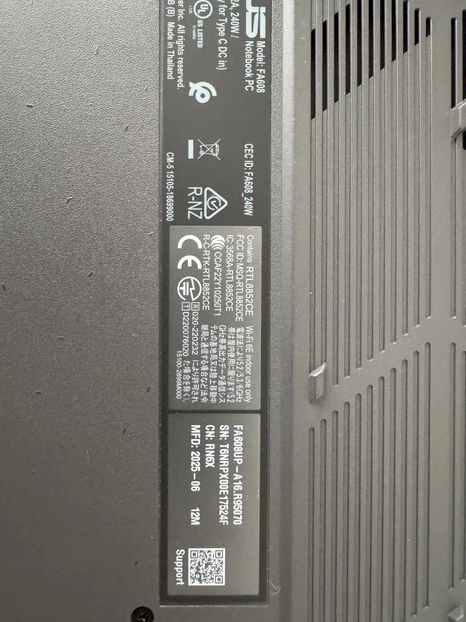 Ноутбук Asus TUF Game A16 3