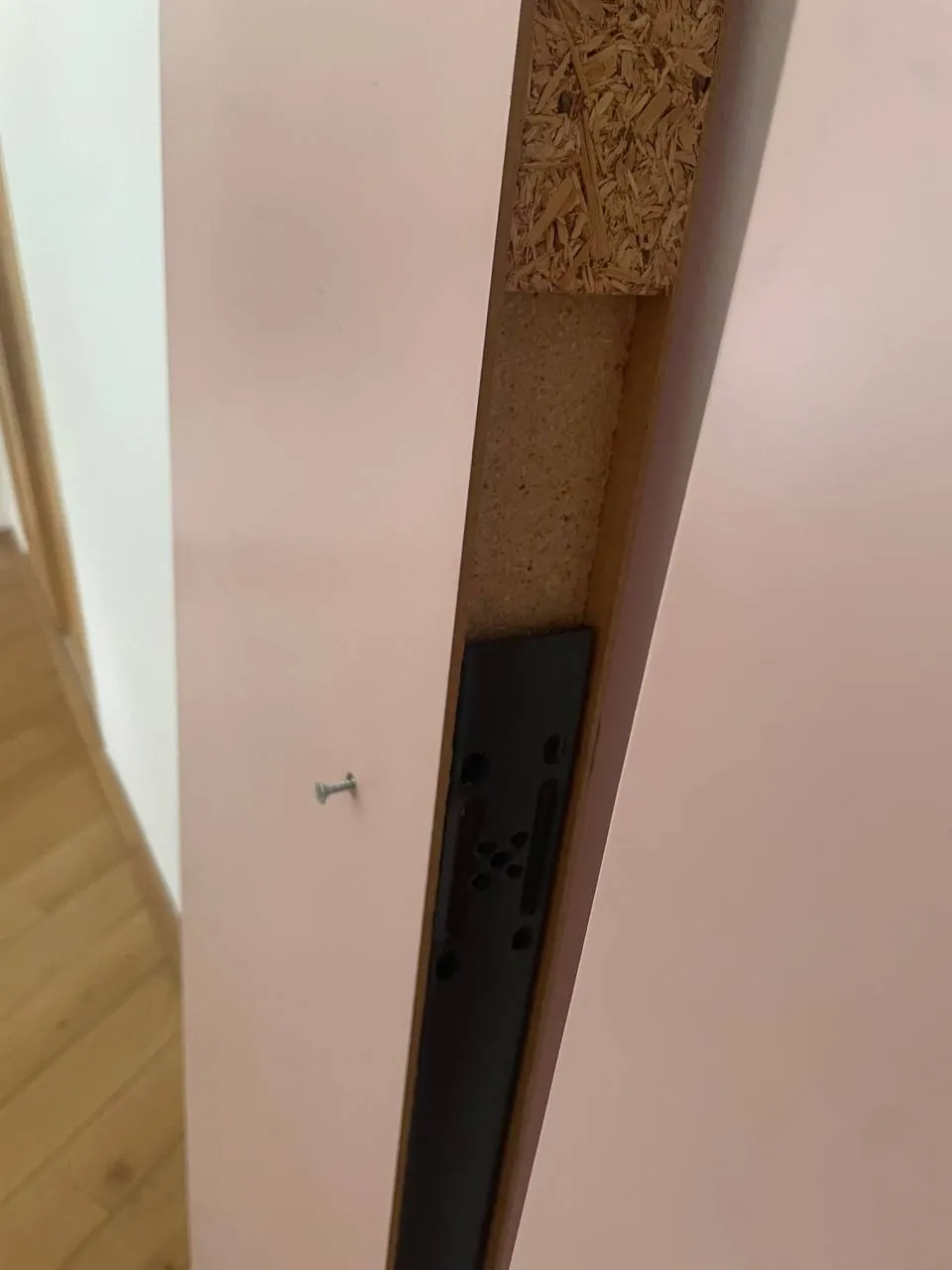 Полки деревянные IKEA розовые 110 см 2