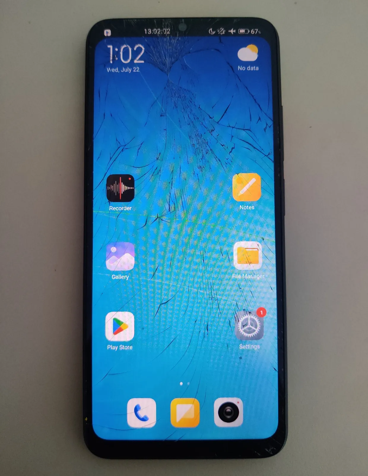 Xiaomi Redmi 12C 4/128 разбит экран тачскрин работает Белград 1