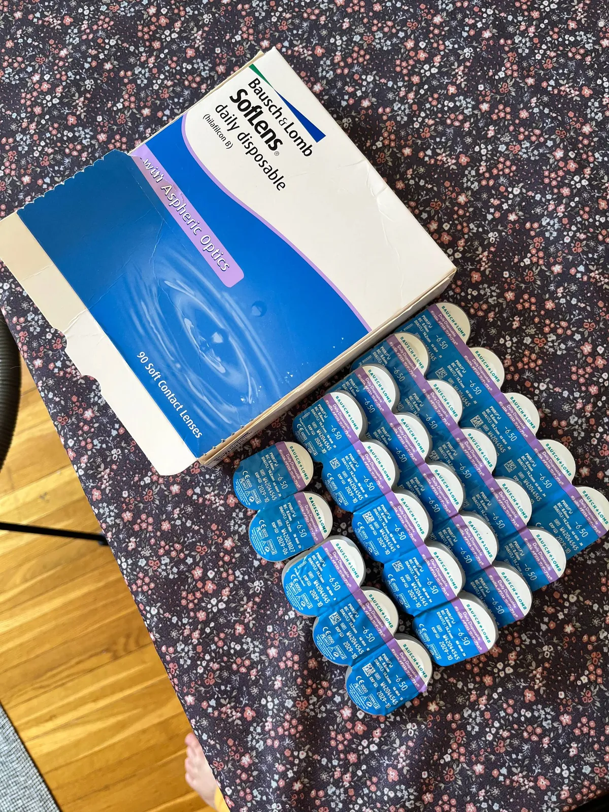 Контактные линзы Bausch Lomb минус 6.50 1