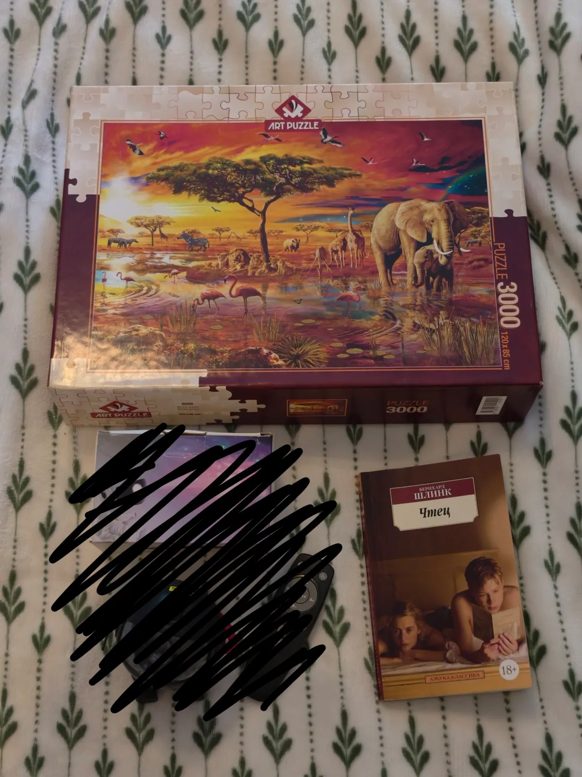Пазл 3000 деталей и книга Чтец 1