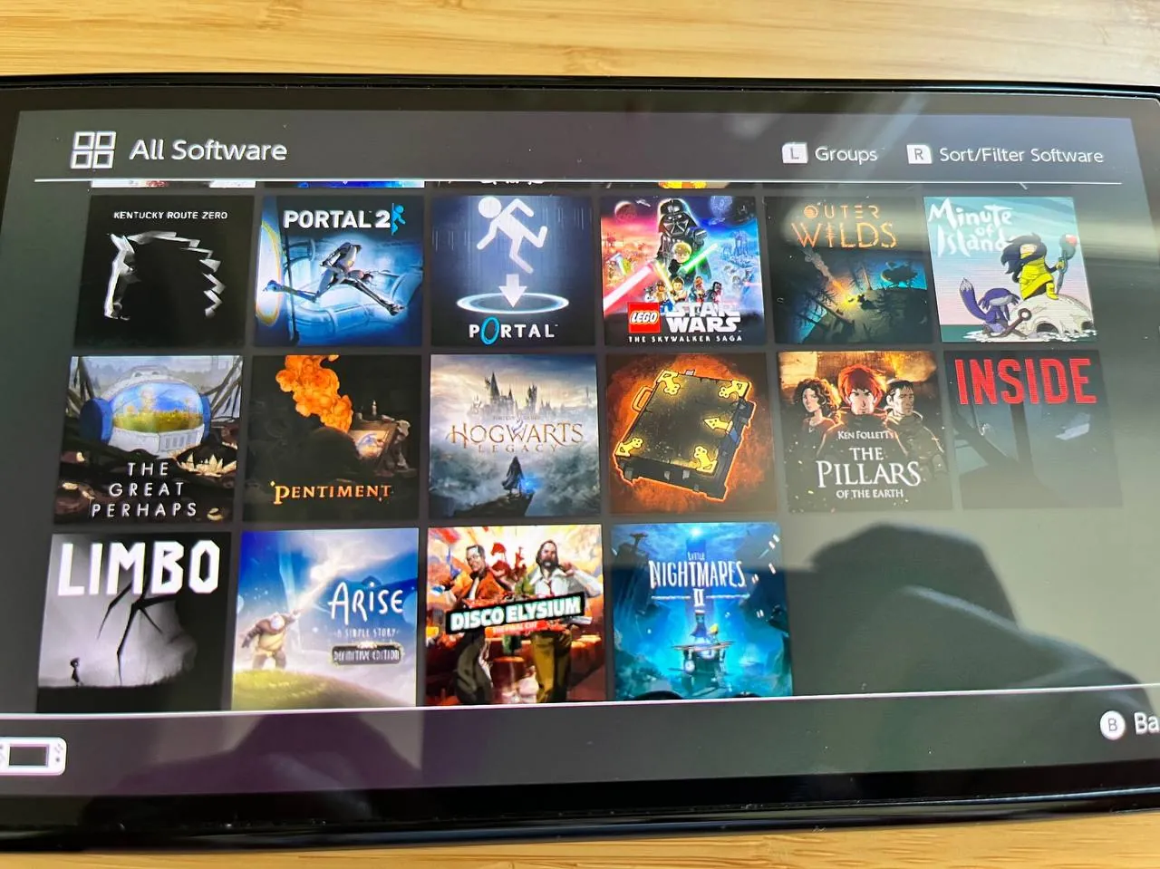 Nintendo Switch OLED с играми картридж 4