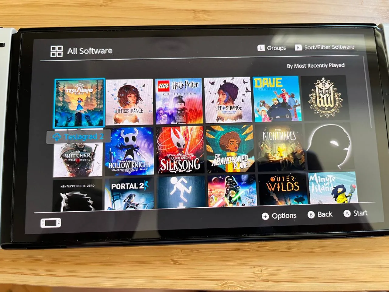 Nintendo Switch OLED с играми картридж 3
