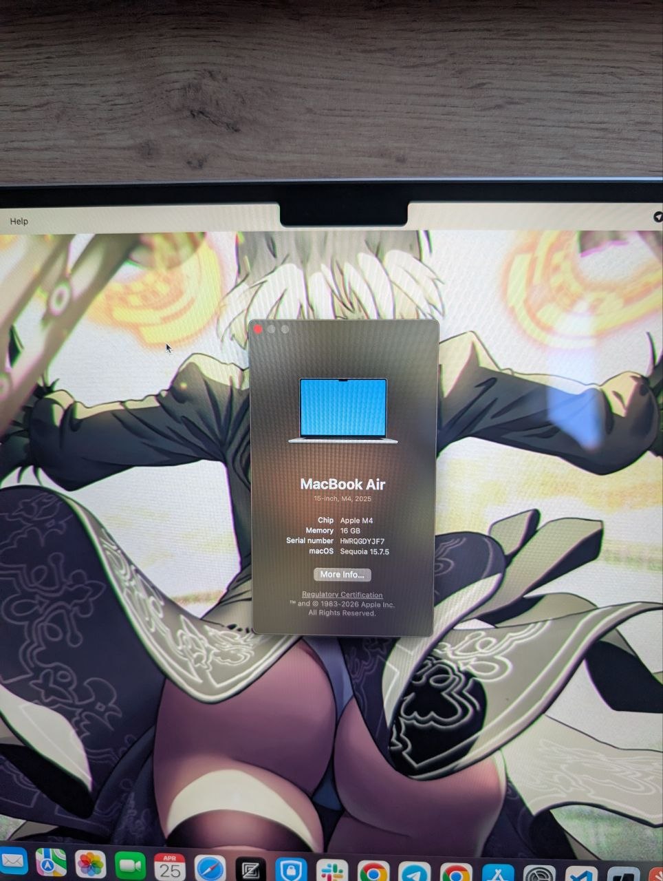 Macbook air M4 15 inch 2