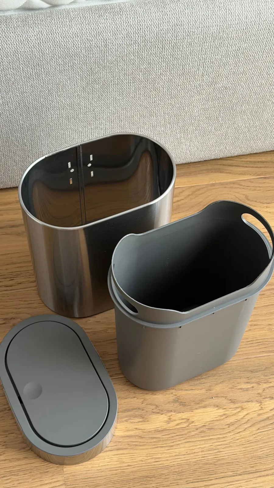 Мусорное ведро IKEA маленькое с вкладышем 3