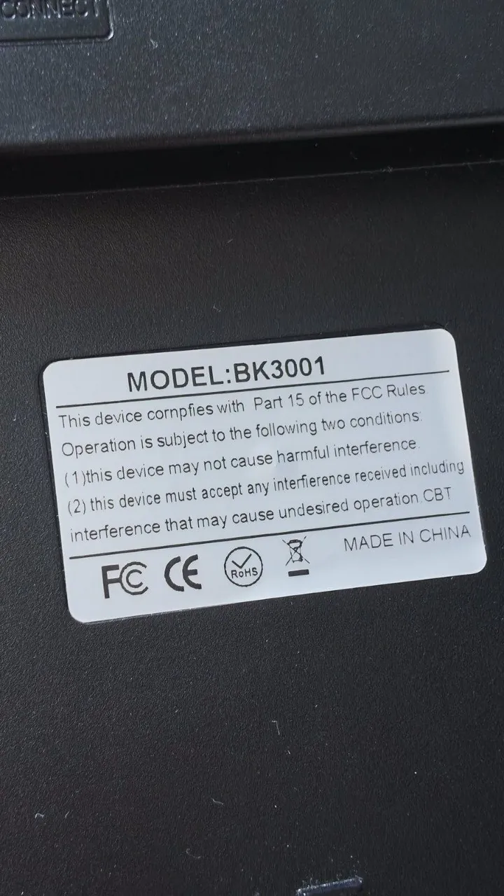 Клавиатура Bluetooth BK3001 с наклейками RU 6