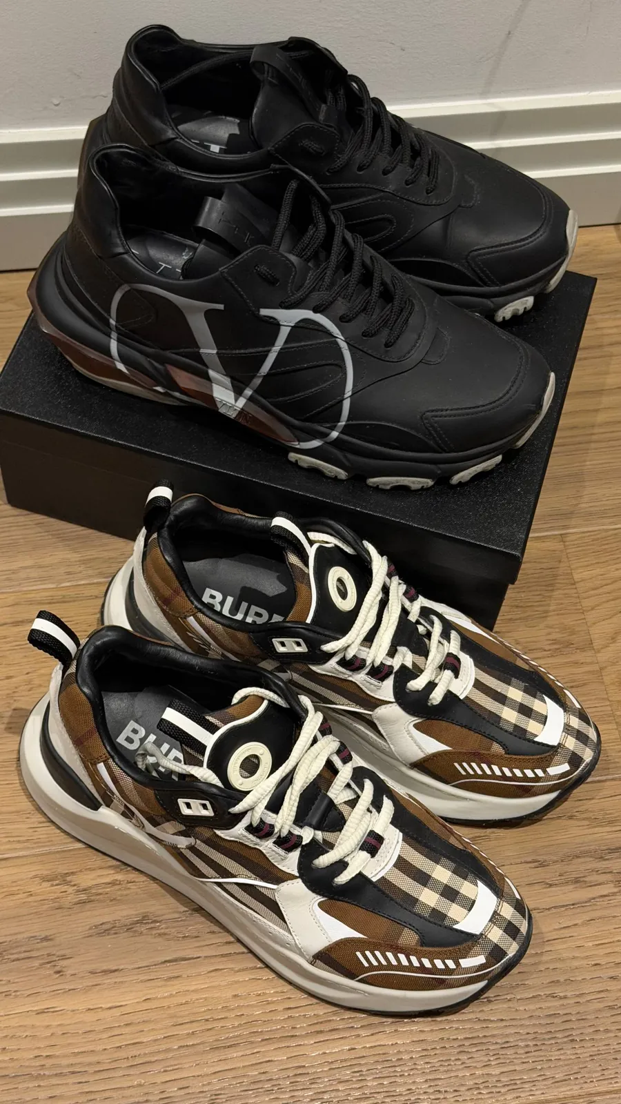 Кроссовки Valentino Burberry мужские 40 1