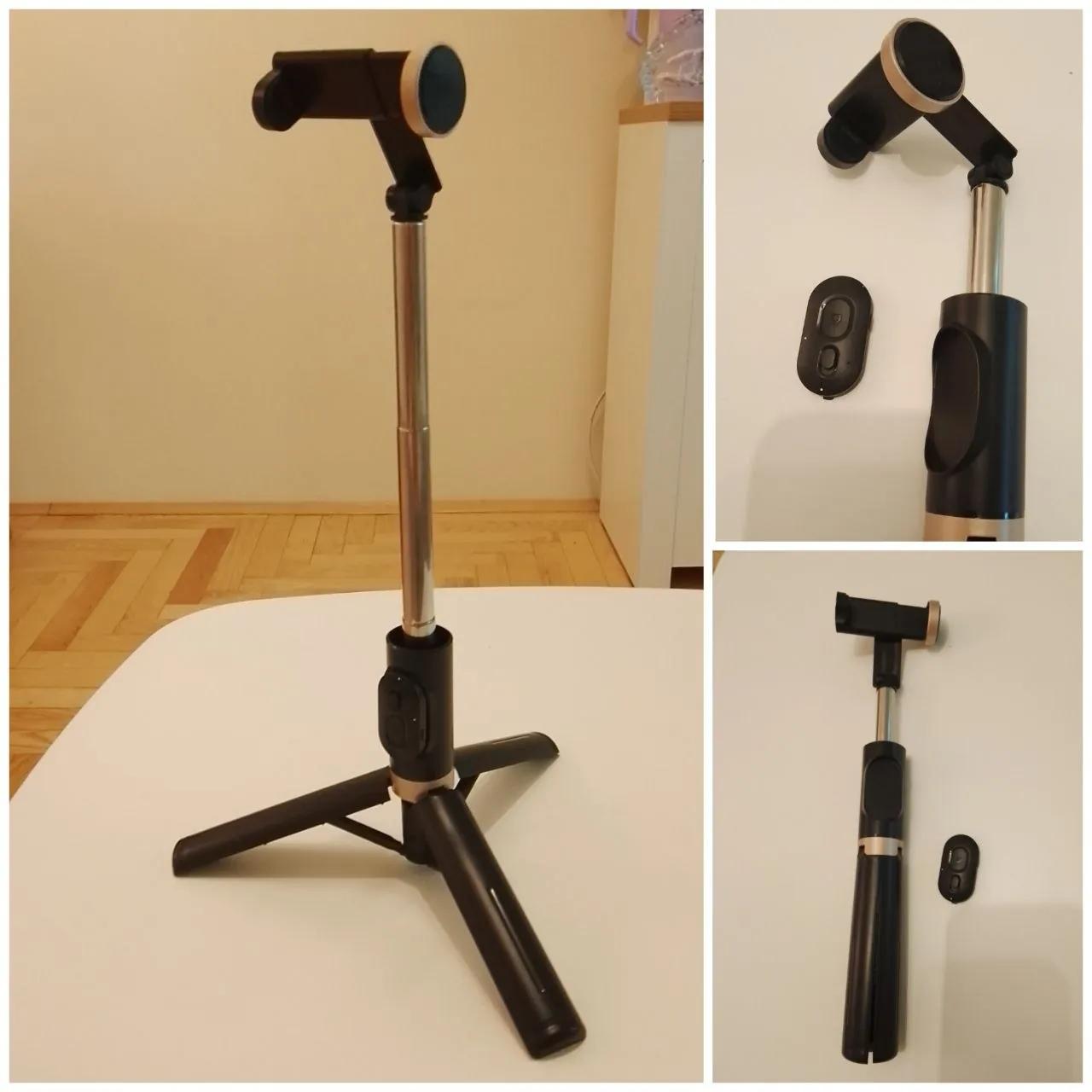 Штатив селфи-палка 3 в 1 с Bluetooth пультом 1