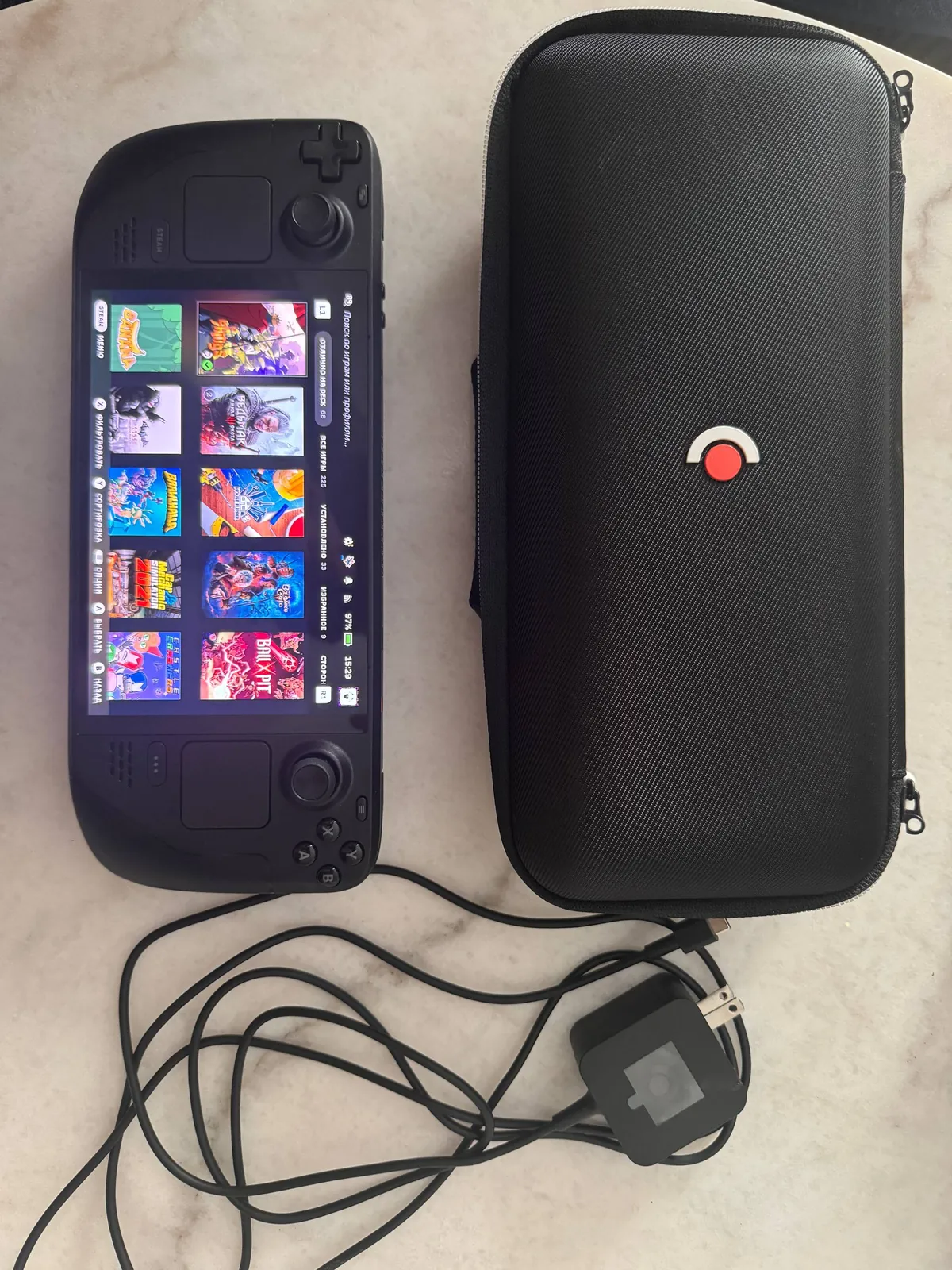 Steam Deck OLED 512GB с чехлом и зарядным 550 EUR Белград 1