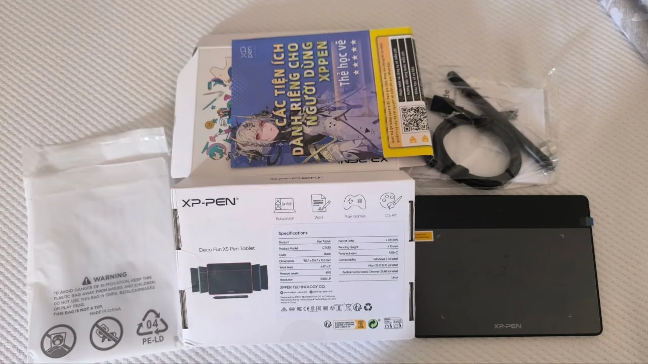 Графический планшет XP-PEN Deco Fun XS новый 3