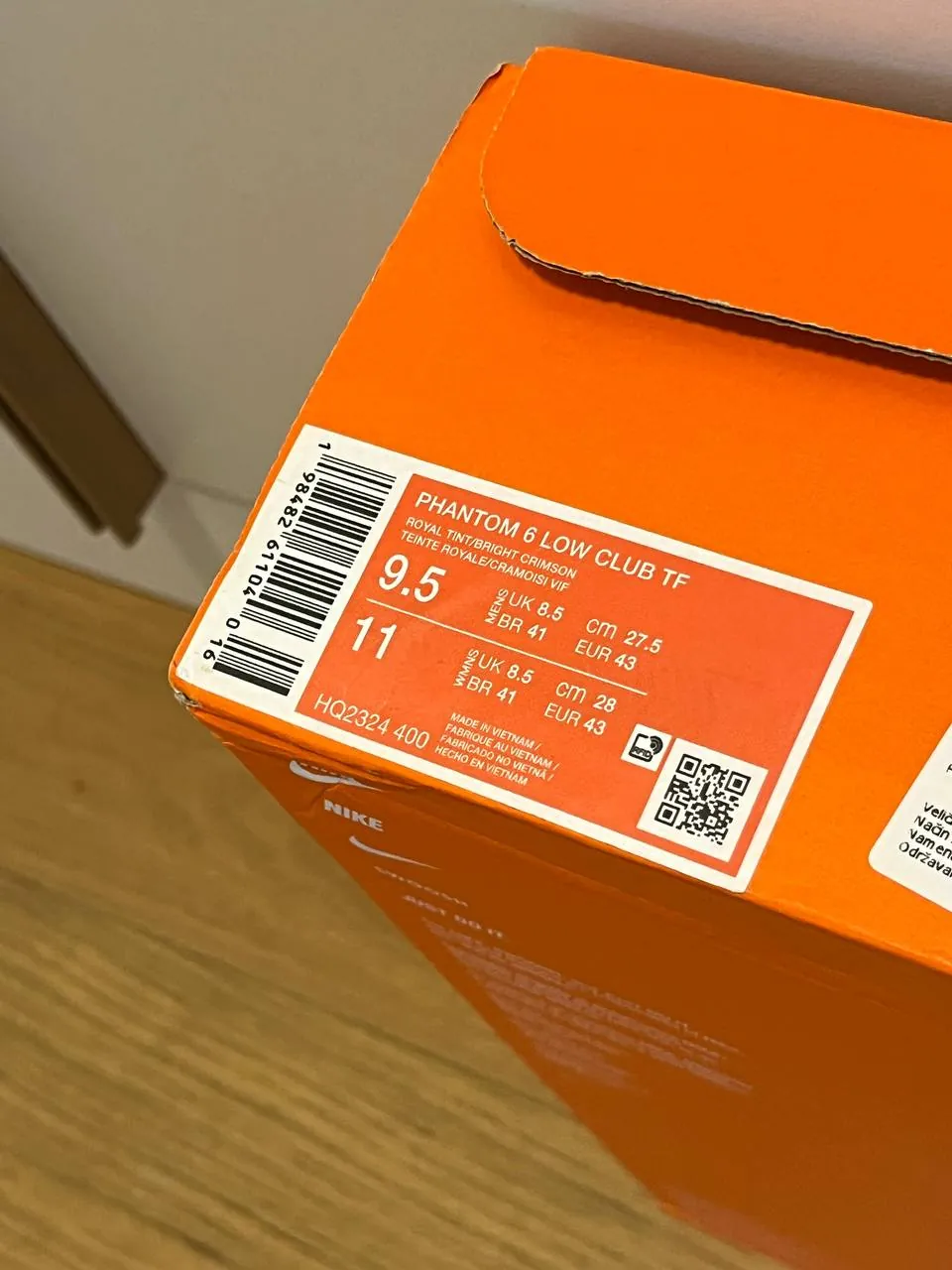 Футбольные сороконожки Nike Phantom 6 Low Club TF размер 43 2