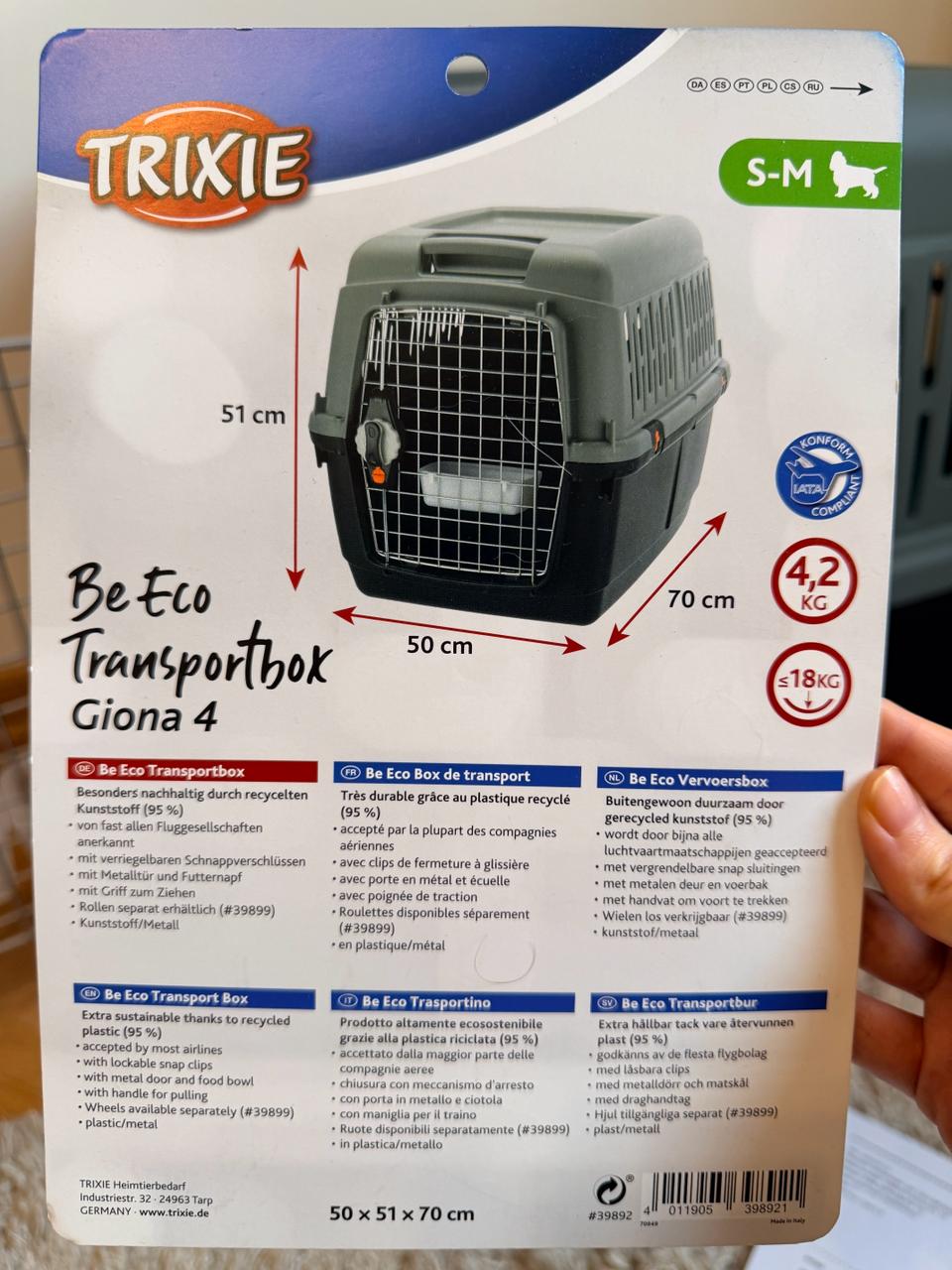 Переноска для животных Trixie Giona 4 3