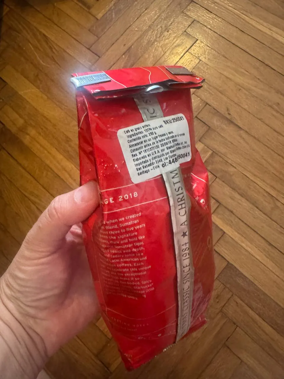 Starbucks Christmas Blend Vintage 2018 коллекционная пачка 2