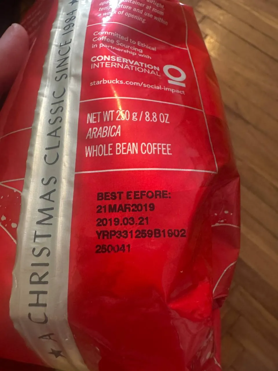Starbucks Christmas Blend Vintage 2018 коллекционная пачка 3