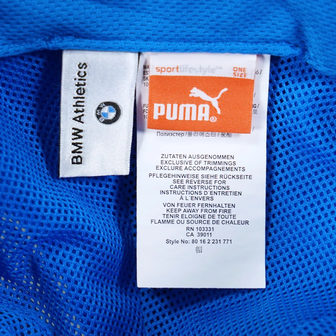 Кепка Puma BMW Athletics синяя 2