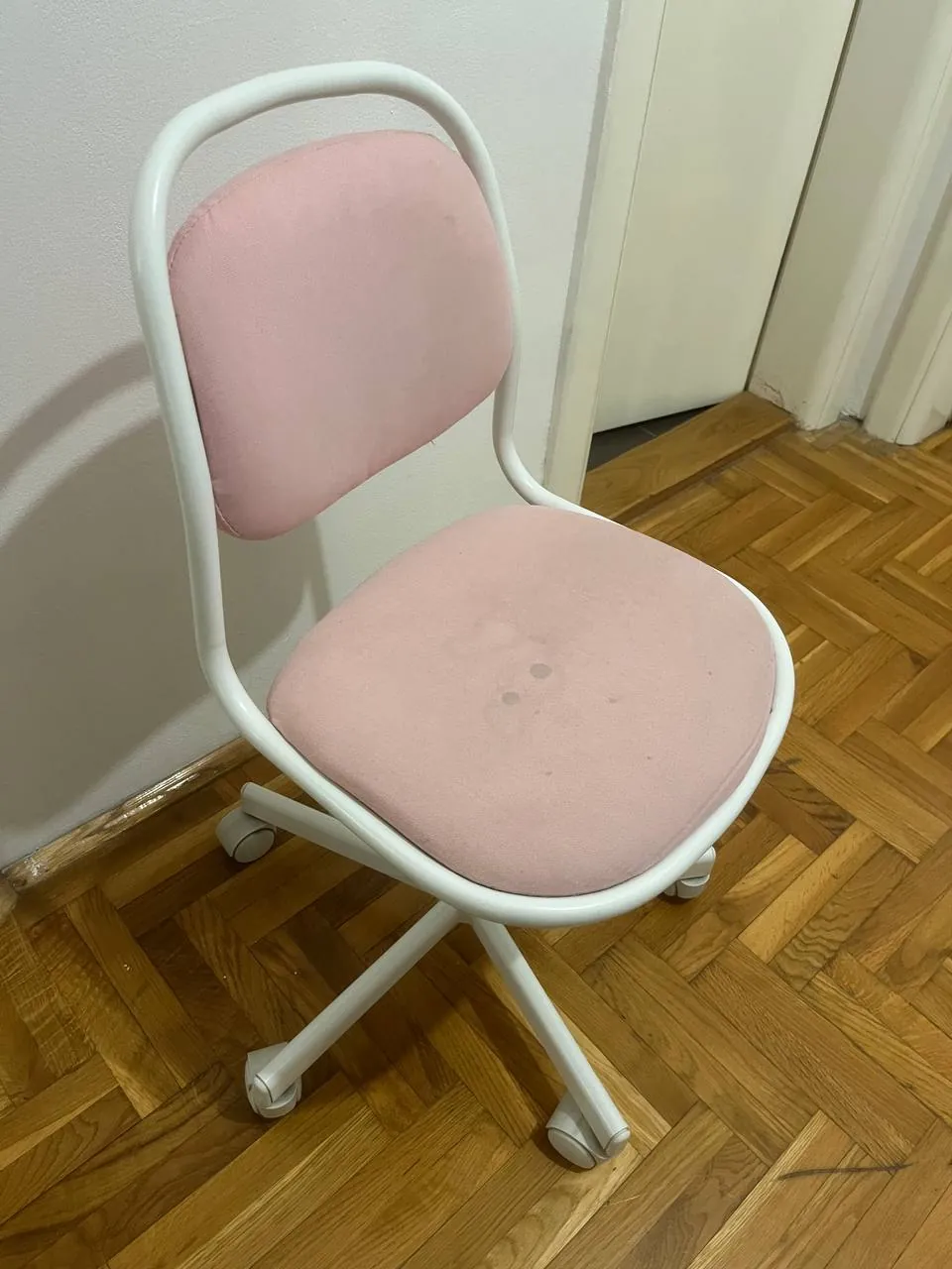 Стул IKEA ÖRFJÄLL бело-розовый 1