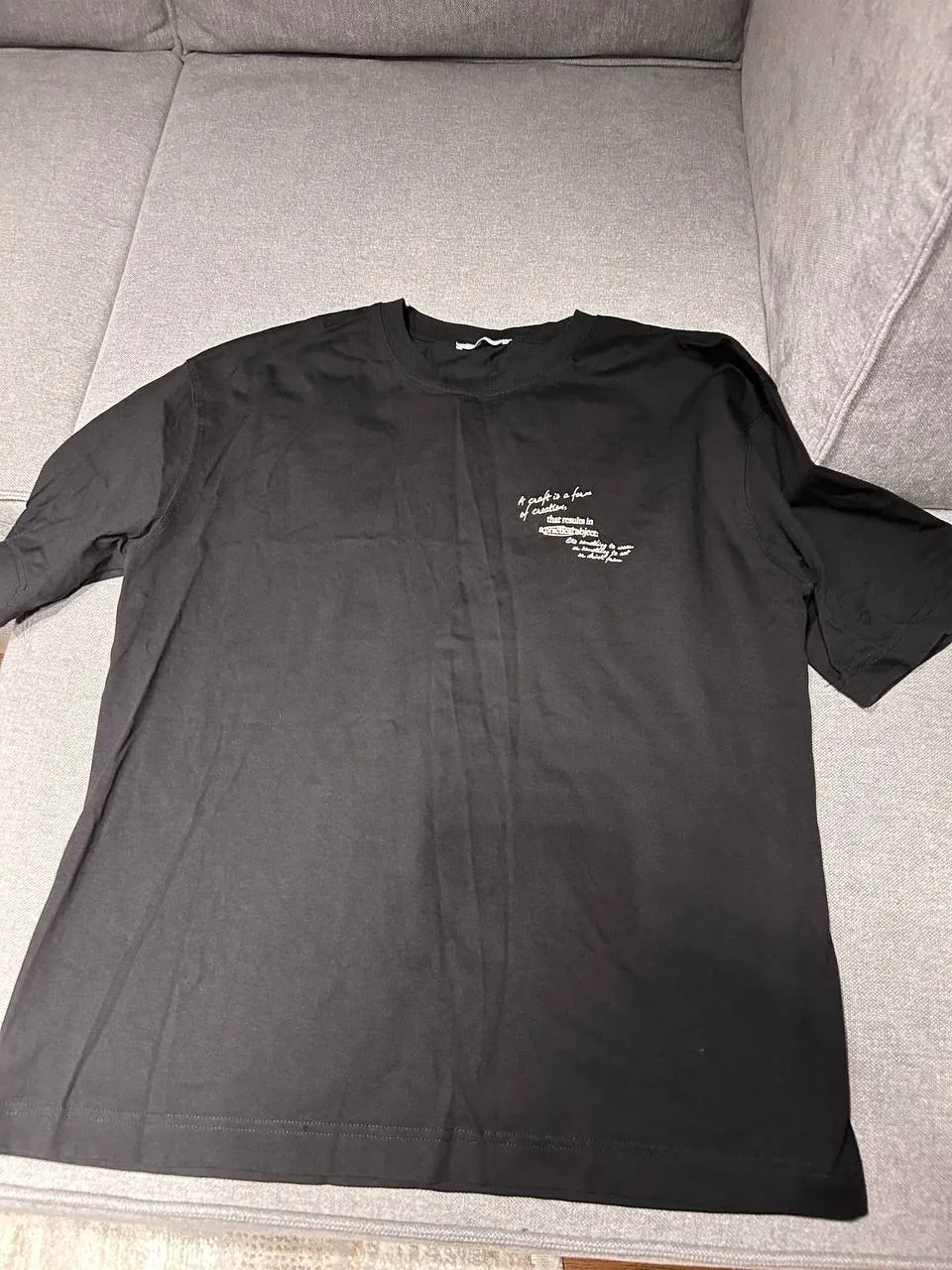 Футболка Zara мужская XL вязаный принт 1