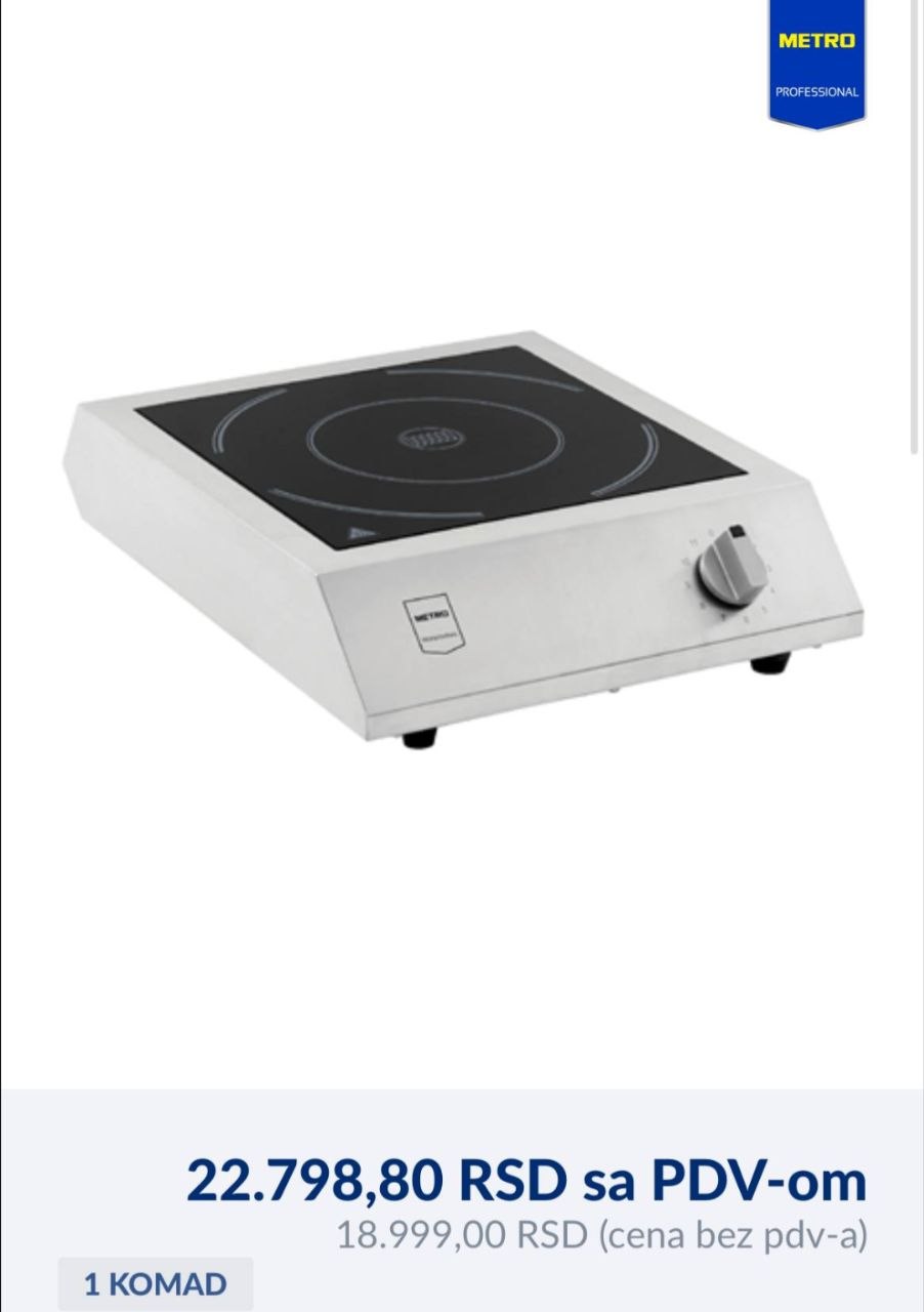 Индукционная плита METRO Professional GIC3050 2