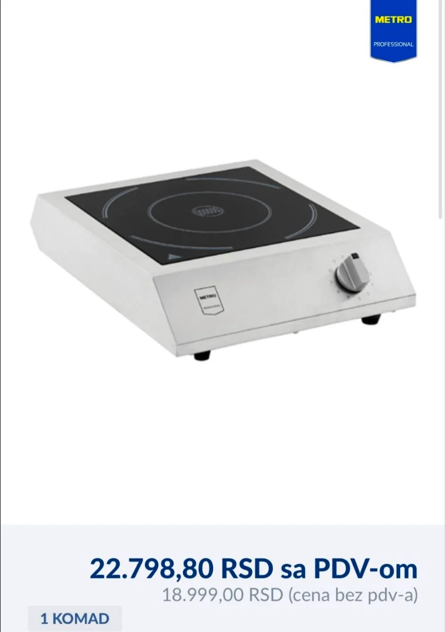 Индукционная плита METRO Professional GIC3050 2