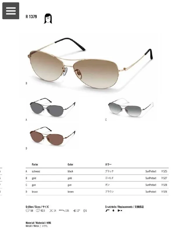 Солнечные очки Rodenstock R1379 женские ультралёгкие 3