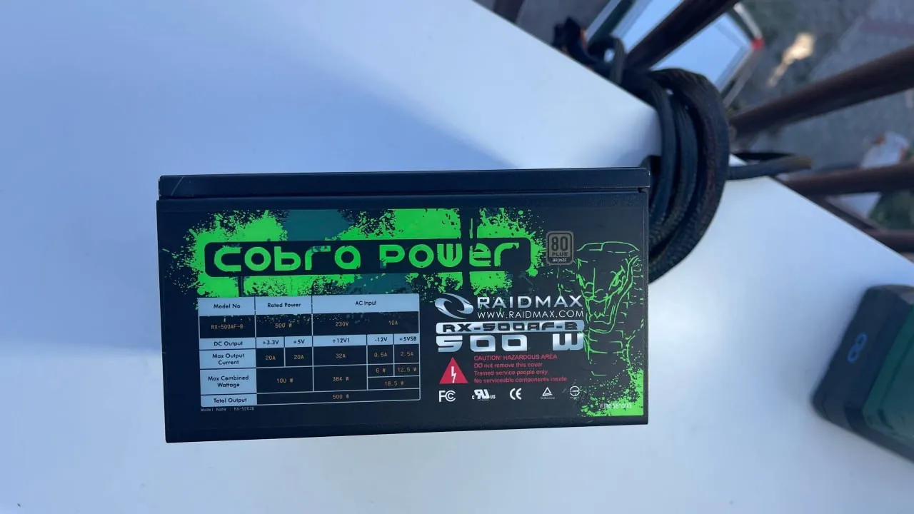 RTX 2060 6GB видеокарта блок питания 500W 7