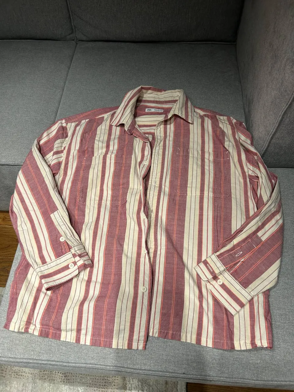 Рубашка Zara хлопковая мужская XL 1