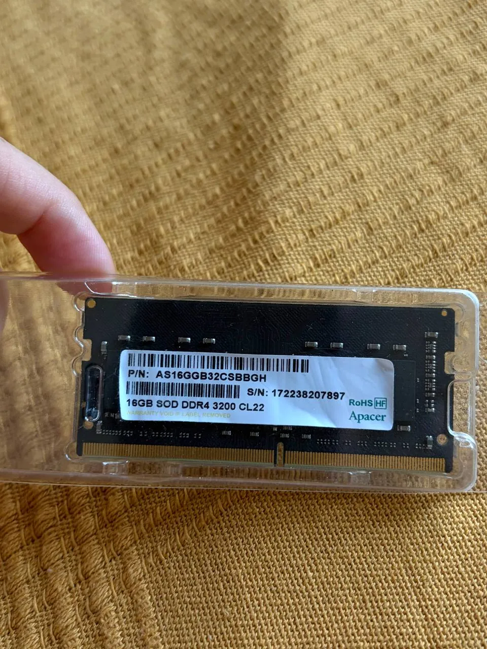 Оперативная память Apacer 16 ГБ DDR4-3200 SO-DIMM 1