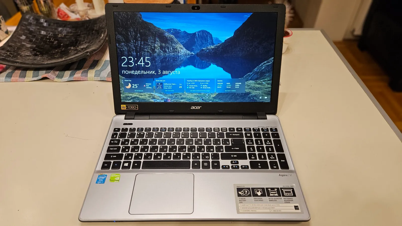Ноутбук Acer Aspire V15 i7 12GB 4