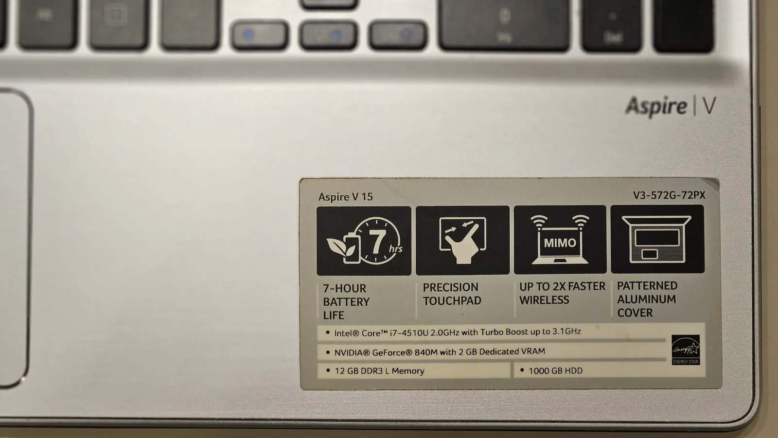 Ноутбук Acer Aspire V15 i7 12GB 7