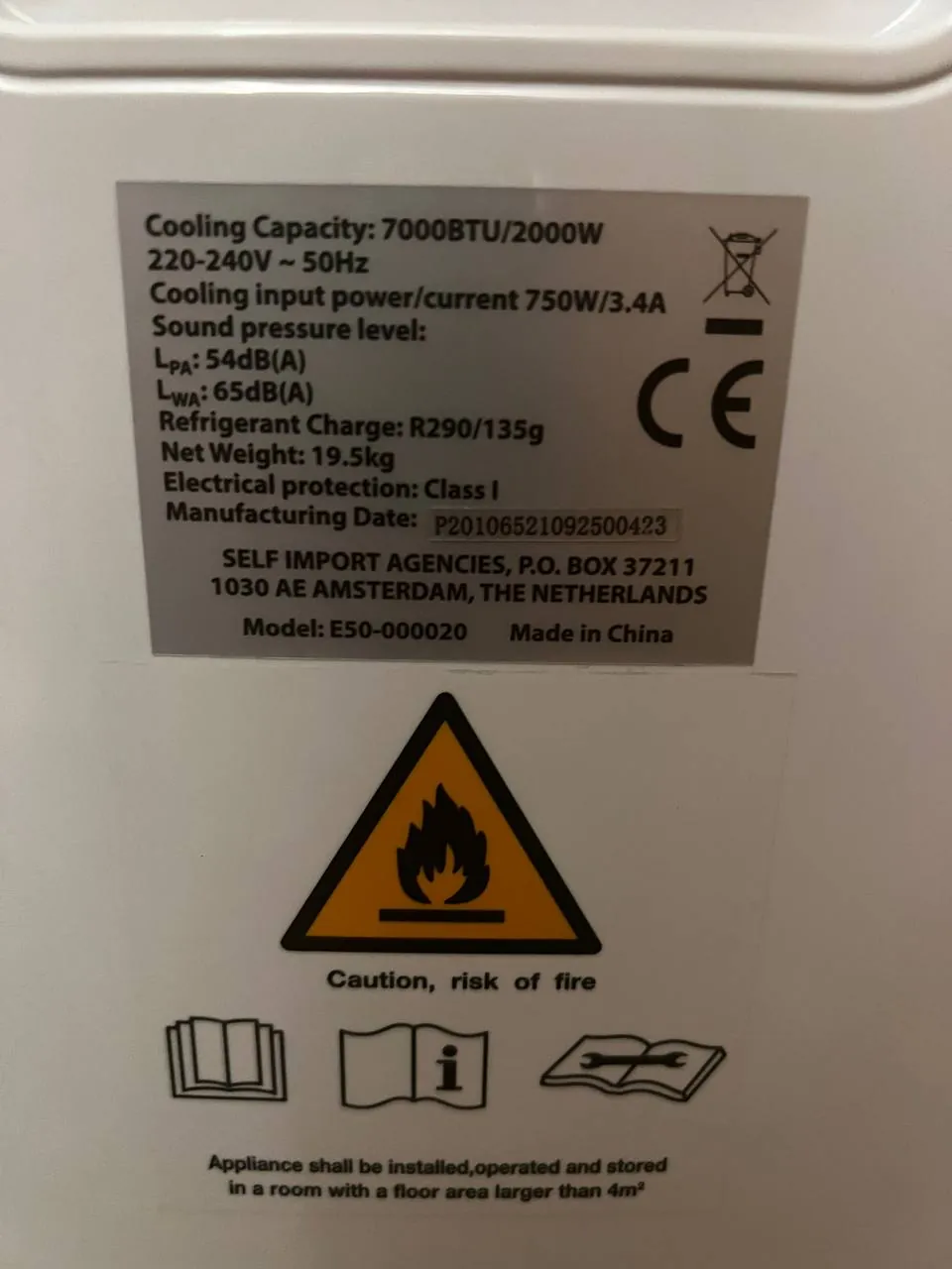 Напольный кондиционер 7000 BTU 3