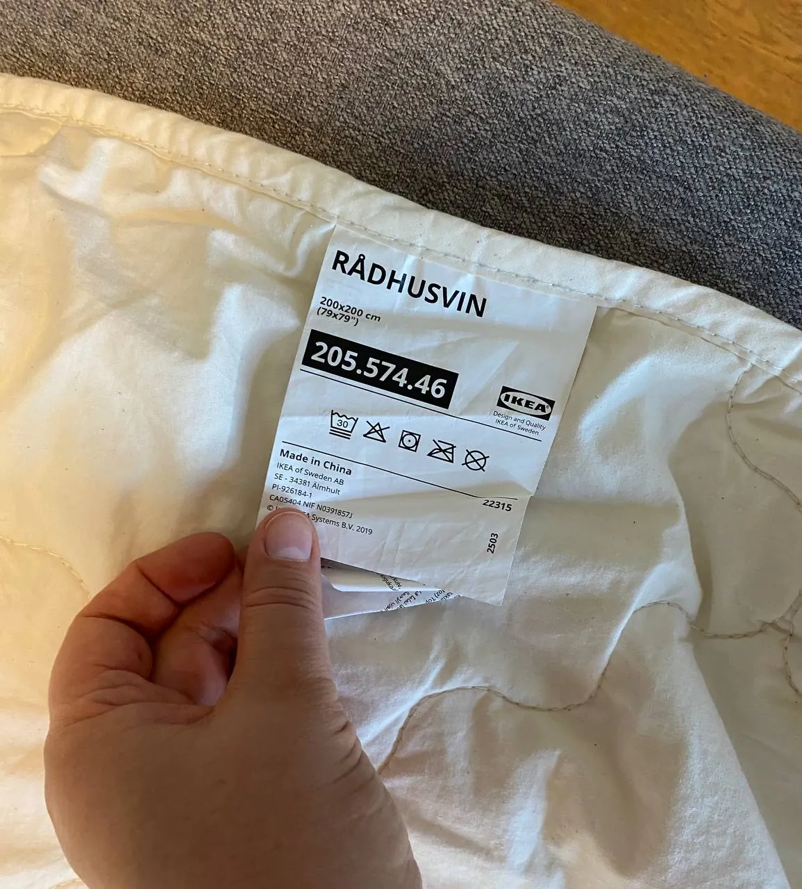 Шерстяное одеяло IKEA 200х200 см б/у 2