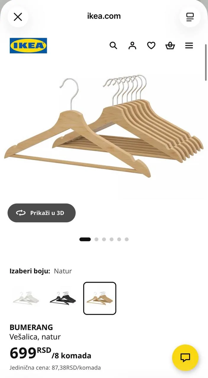 Вешалки для одежды: бархатные и деревянные IKEA 2