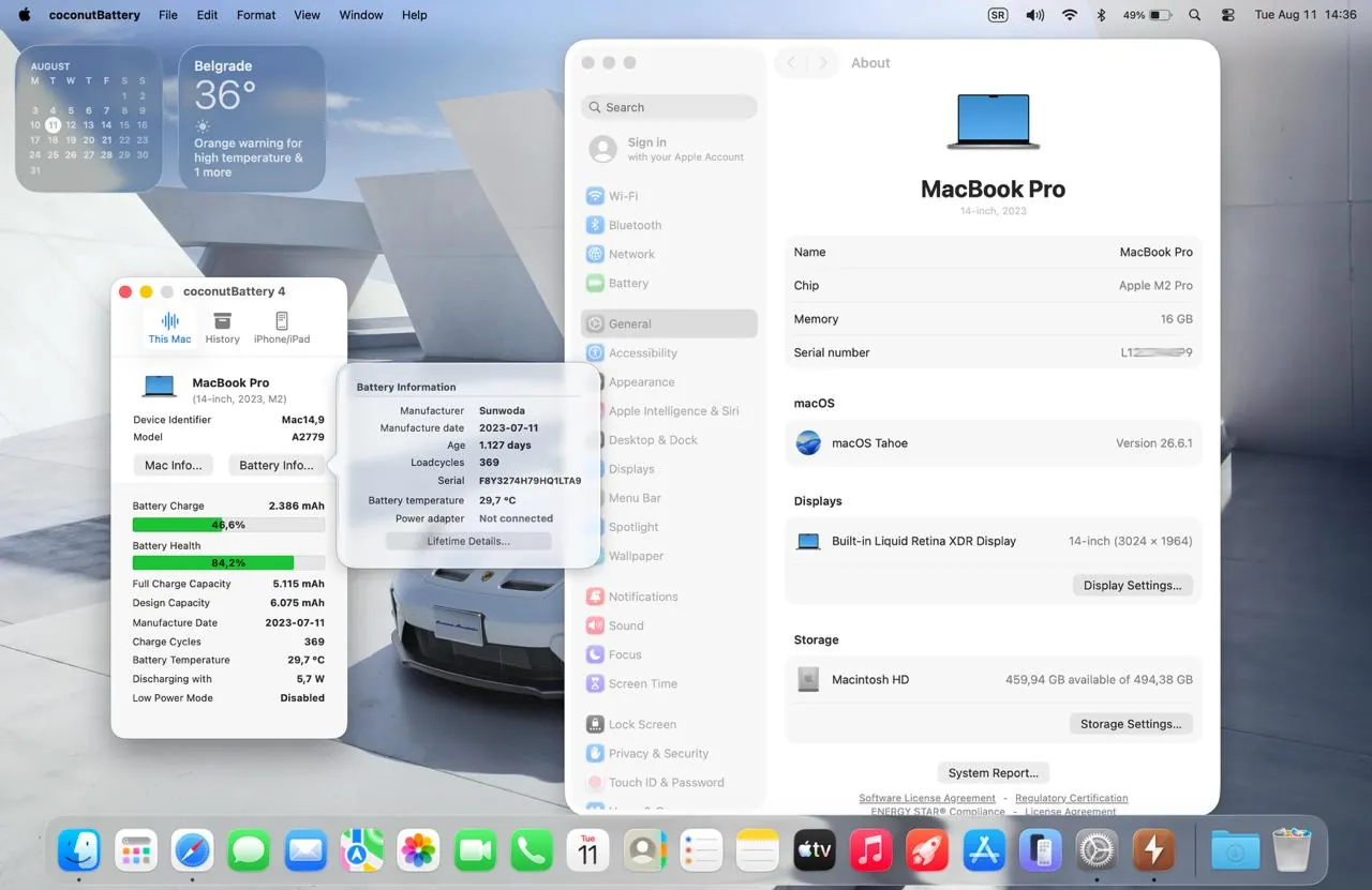 MacBook Pro 14 2023 M2 Pro 16GB 512GB 6